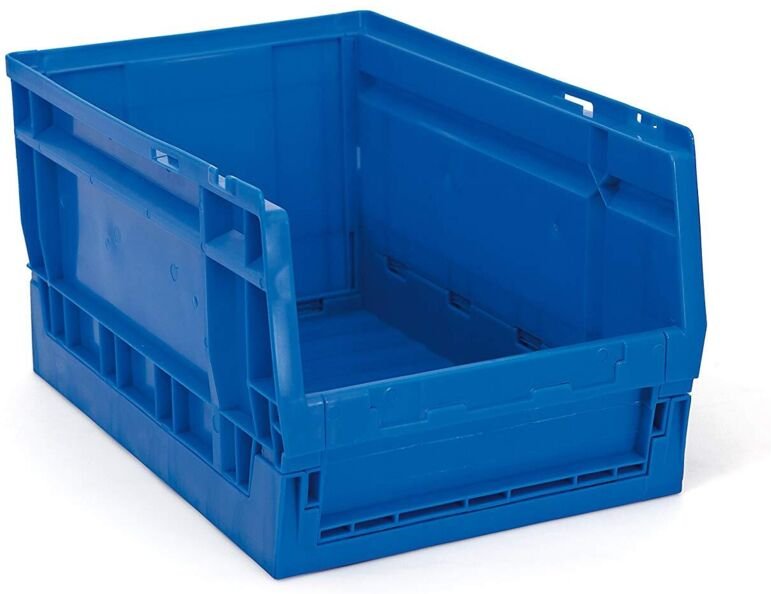 55 l blauer faltbarer Aufbewahrungsbehälter OUTIFRANCE