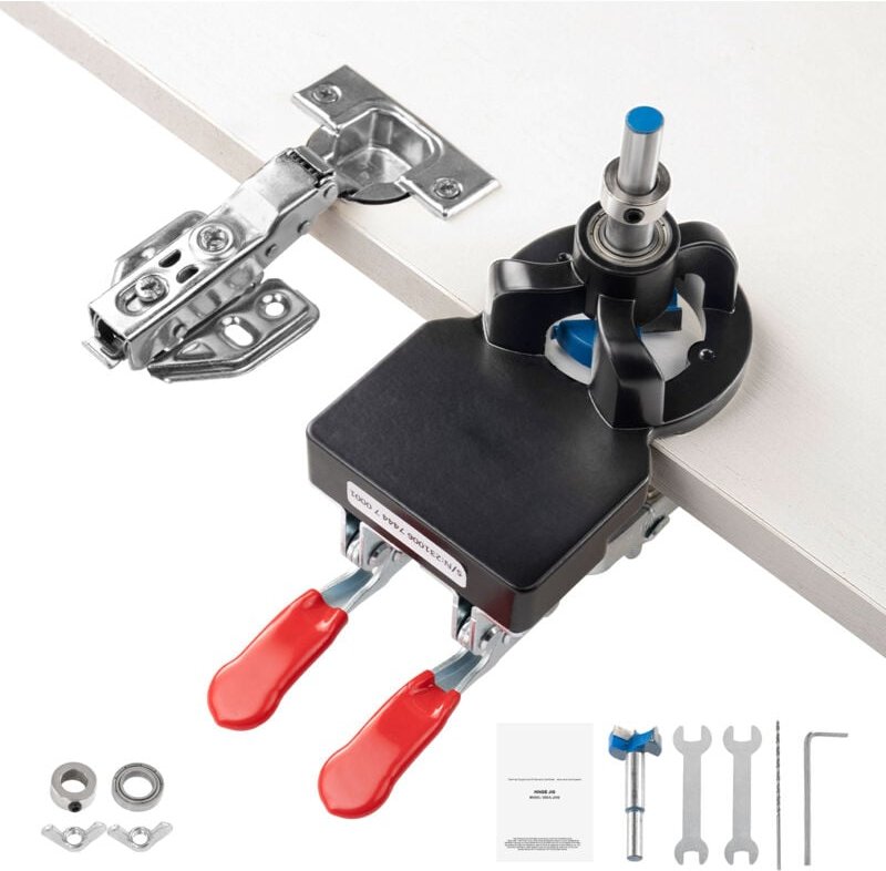 Mophorn - 35 mm verdeckte Türscharnierlehre, Aluminiumlegierung. Präzise Verriegelung mit Doppelklemmfixierung. Wird mit...