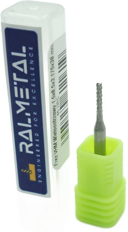 Diamant-Mehrschneider-Leiterplattenfräser 1,5 x 3,175 x 38