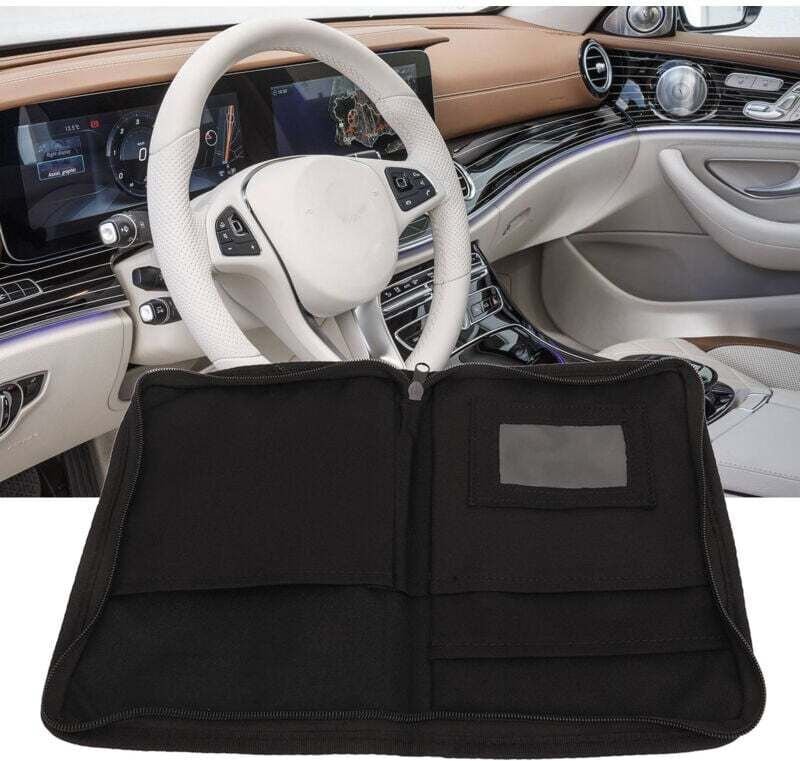 Multifunktionaler Auto-Handschuhfach-Organizer mit 6 Fächern und Reißverschluss, universeller tragbarer Auto-Dokumentenh...