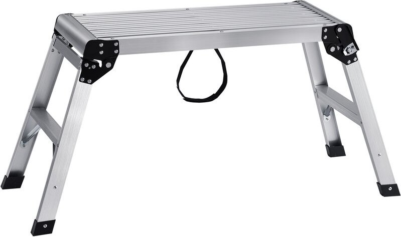 Mophorn - vevor Alu Arbeitsplattform Klappwerkbank 76x30x50,8cm Arbeitsbühne 150 kg Tragfähigkeit Trittbank mit Sicherhe...