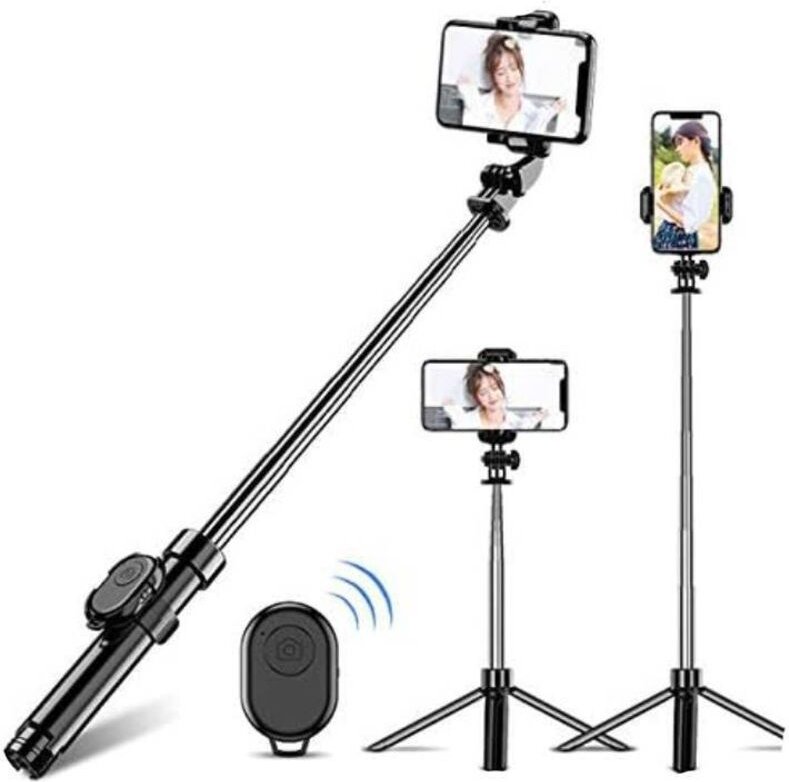 All-in-One-Selfie-Stick-Ständer, ausziehbarer Handyhalter mit Bluetooth-Fernbedienung und Halterung für Android-Geräte