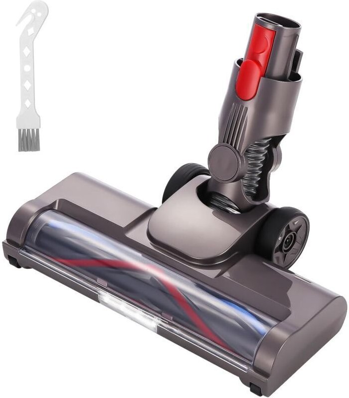 Bürste kompatibel mit Dyson V7 V8 V10 V11 V15, austauschbarer Bürstenkopf, Direktantrieb-Zubehör mit 4 LED-Leuchten für ...