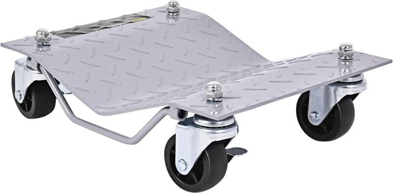 GOPLUS 4 X Rangierhilfe, 680 kg belastbar pro Plattform, Rangierheber mit Bremse & Griff für PKW & Auto, Wagenheber mit ...