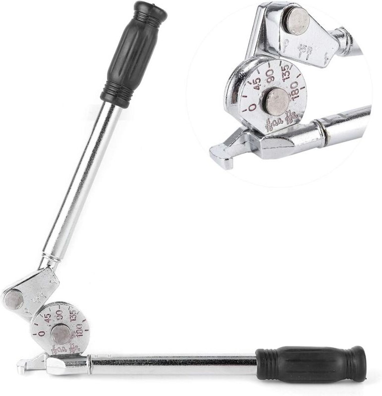 Rohrbieger, manueller Rohrbieger (0-180°), zum Biegen dünner Kupfer-, Aluminium- und Stahlrohre mit einem Durchmesser vo...