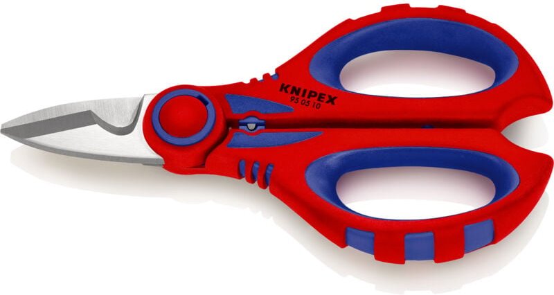 Knipex - 95 05 10 sb Elektrikerscheren mit Mehrkomponenten-Hüllen, glasfaserverstärkt 190 mm