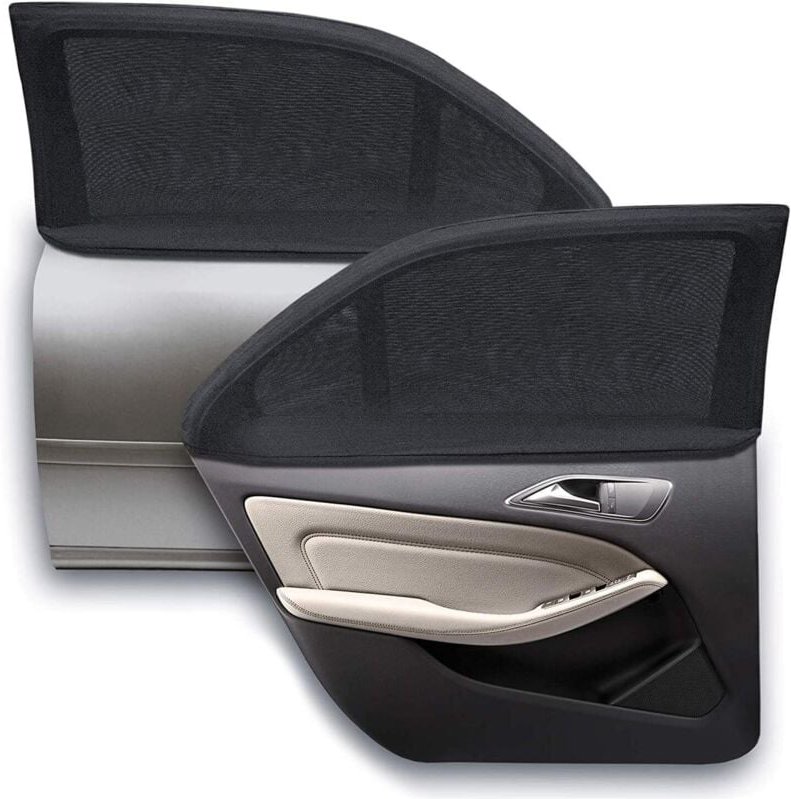 Baby-Auto-Sonnenschutz, 2 Stück, Auto-Sonnensocken, blockiert UV-Strahlen durch Sonnenschutz für die Rückseite des Autos...