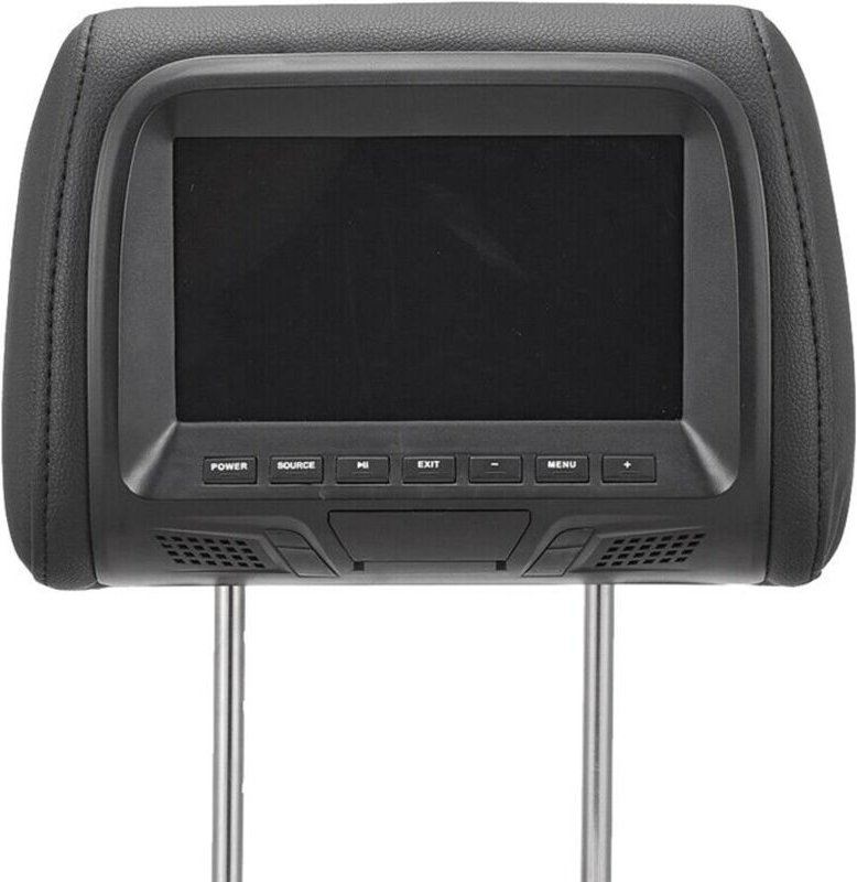 Universeller 7-Zoll-Auto-KopfstüTzen-Monitor,Bildschirm,RüCksitz-Entertainment,Multimedia-Player für AV,USB,,MP4,MP5,FM,...