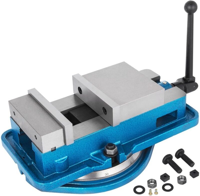 SIHAO 6" Milling Machine Lockdown Vise Bench with 360 Degrees Swiveling Base