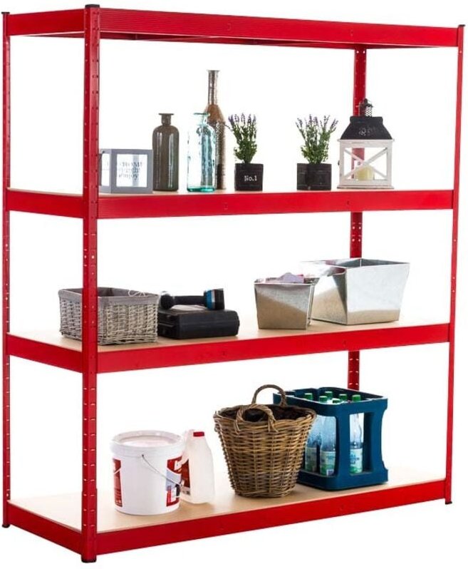 Steckregal - Rot - 160 x 60 x 180 cm