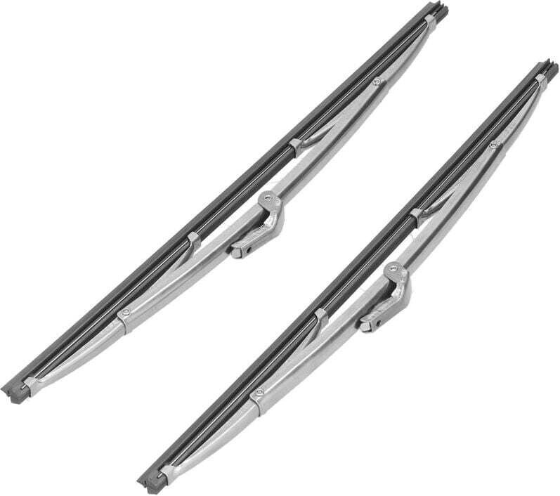 12 Zoll/30,48 cm Frontscheibenwischerblätter aus poliertem Edelstahl, silberfarben, universell für Auto