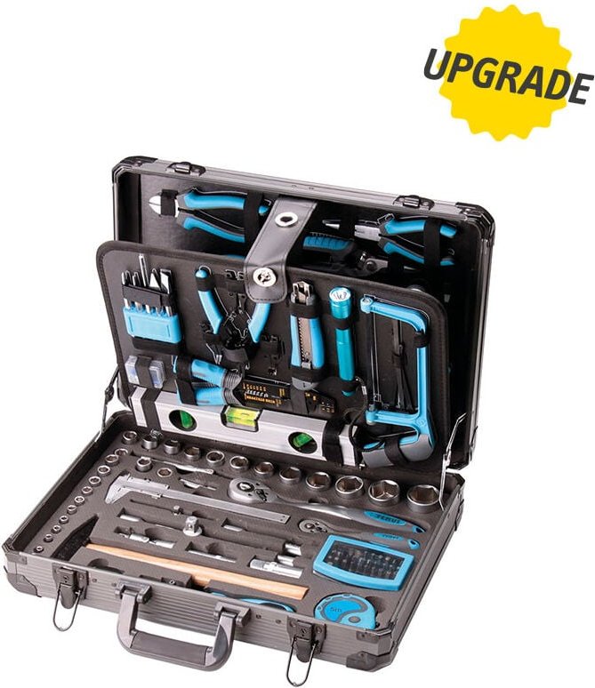 Fervi - Trolley-Koffer komplett mit Werkzeug Schlussel Einsatzen 162-teilig 0105T
