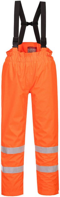 Bizflame Rain Doppelter Hi-Vis FR Antistatisch Orange Hose 2XL - FR(54) - UK(44)