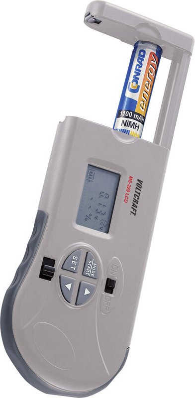 Voltcraft - Batterietester MS-229 lcd Messbereich (Batterietester) 1,2 v, 1,5 v, 3 v, 9 v, 12 v Akku,