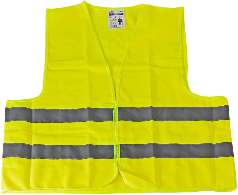 Kestek - Warnweste Sicherheitsweste gelb reflektierend eu en iso 20471 Größe xl