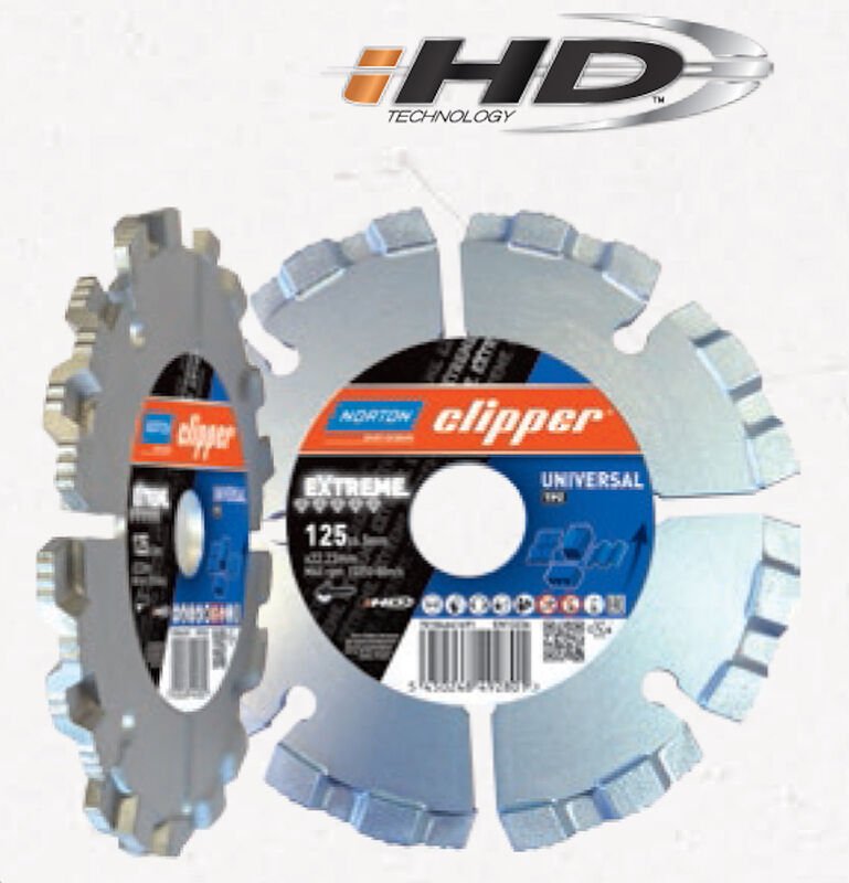 Norton Clipper Diamanttrennscheibe Mörtelräumer Extreme Universal TP-Z - 125x6,5x22,2 mm