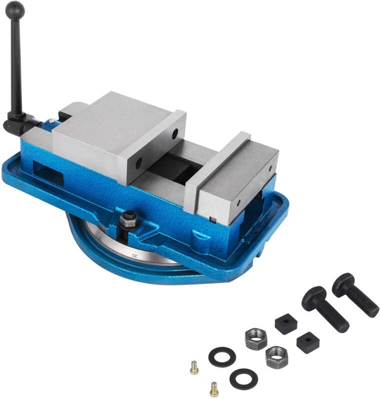 Mophorn - 80 mm Hochleistungs-Frässchraubstock, Tischklemmschraubstock, hochpräzise, 7,6 cm Backenbreite, 360-Grad-Sch...