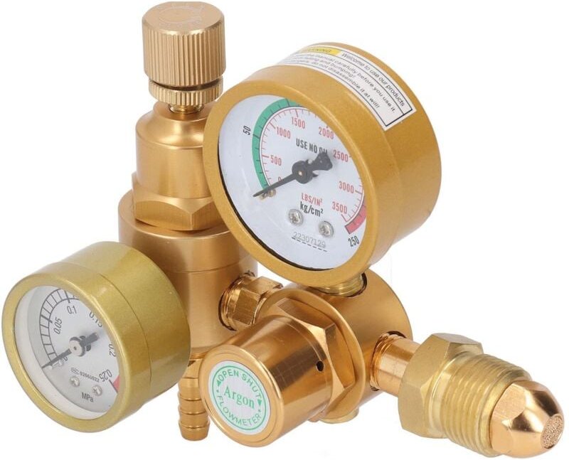Schweißgas-Durchflussmesser, G5/8-Zoll-Schweißgasregler, Außengewindeanschluss, einfache Ablesbarkeit, hochpräziser Eins...