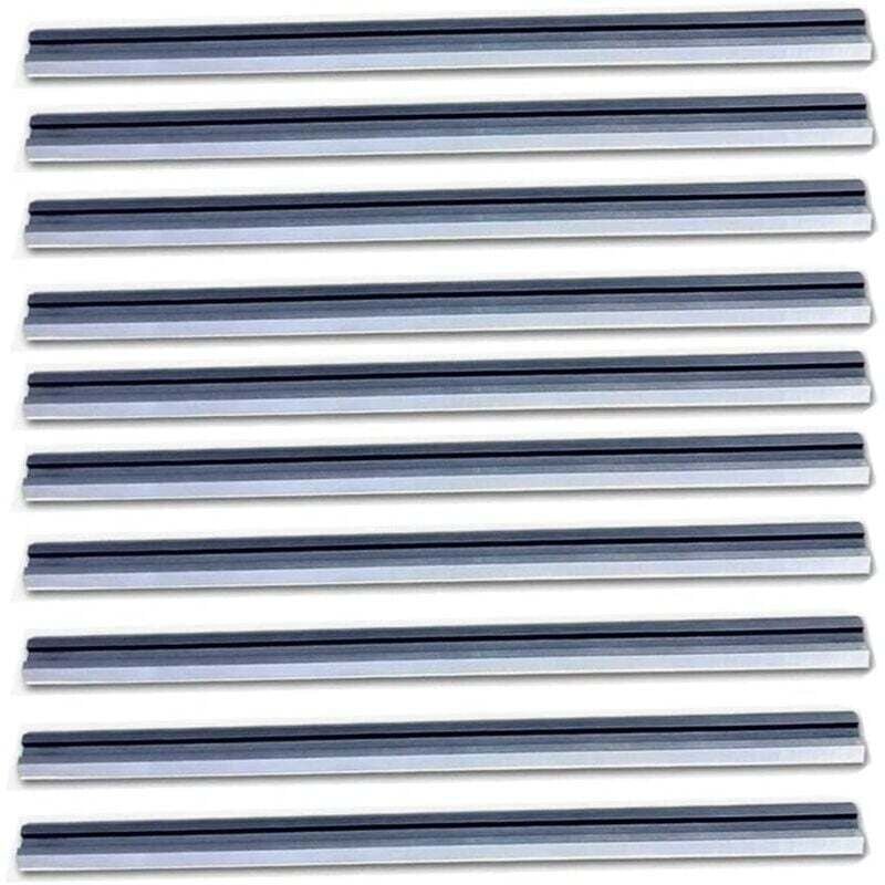 Lames Raboteuse 82 Mm Pack 10 Pour Raboteuses Portables Acier Rapide HSS