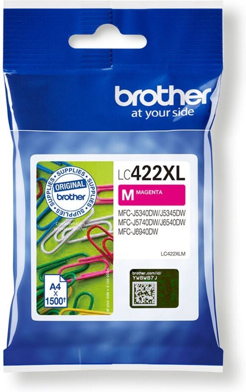 Tintenpatrone Originalzubehör LC-422XLM ca. 1.500 Seiten magenta