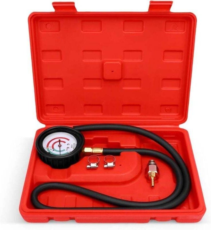 Druckprüfset – Diagnoseausgang zum Befüllen des Katalysators mit 2,5 psi/bar Manometer, 6 Stück, Adapter m 12/M 18 und A...
