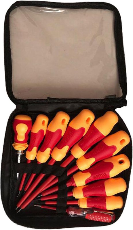 Ej.Life Schraubendreher-Set, Tragbarer Großer Kreuzdreh-Schraubendreher, Chrom-Vanadium-legierter Stahl, Ergonomischer R...