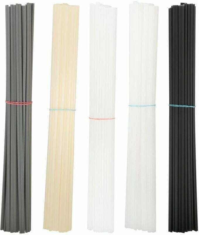 100 Stück ABS/PP/PVC/PE-Kunststoffschweißstäbe für Autostoßstangen, Kunststoffschweißpistole/Heißluftpistole