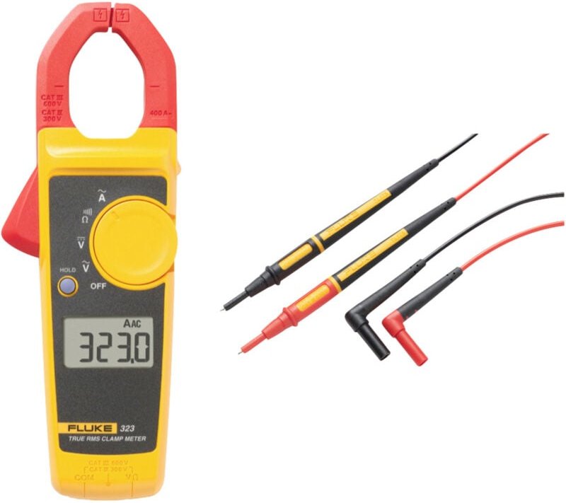 FLK-323/TL175 Stromzange, Hand-Multimeter digital cat iii 600 v, cat iv 300 v Anzeige (Count - Fluke