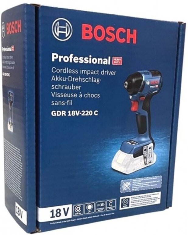 Bosch GDR 18V-220 C Professional Akku-Schlagschrauber Solo 06019L6000"-"183064605