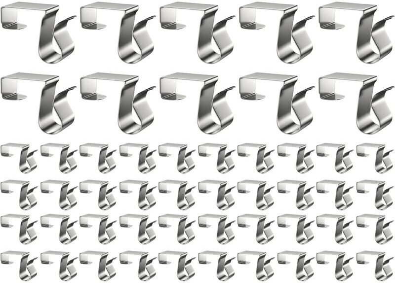 Universelle Dachrinnenhaken für Außenbeleuchtung – 50 Stück robuste, rutschfeste Befestigungen, saisonale Außenbeleuchtu...