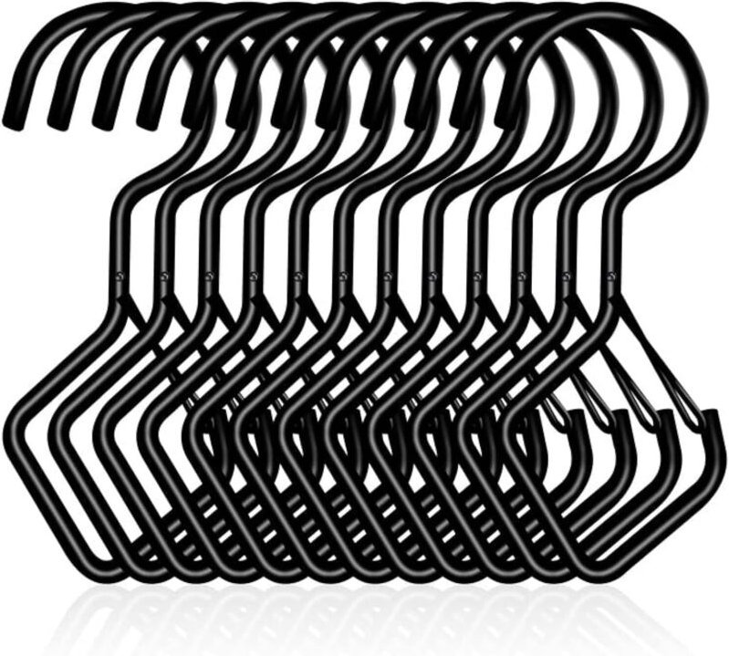 BEBUSINGOTO 12 Stück S-Haken mit Schlaufe, 101 mm S-Haken, robuster Metallhaken, multifunktionaler Haken, für Küche, Bad...