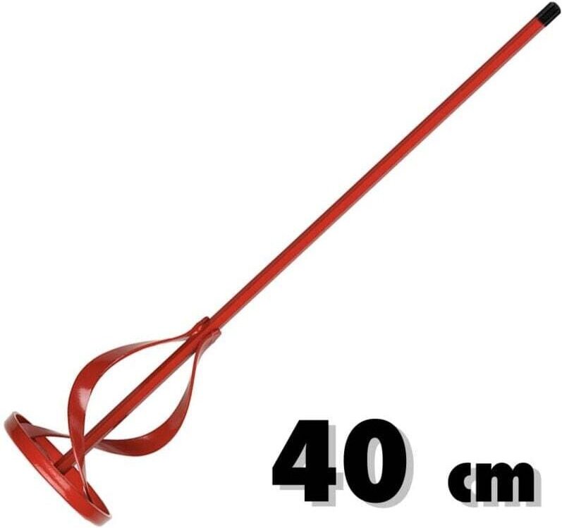 Rührbesen aus rot verzinktem Stahl für farbigen Klebemörtel - - Ulisem