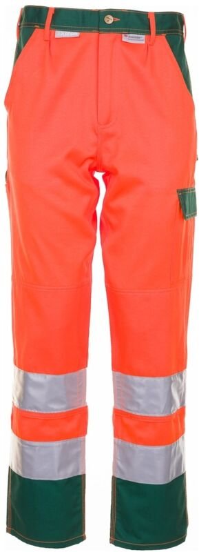 Planam Warnschutz Bundhose zweifarbig Gr. 50 orange/grün