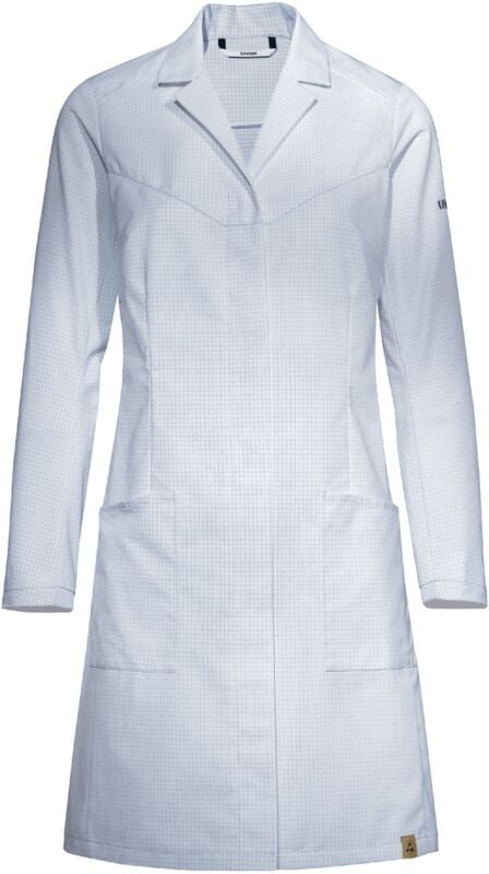 Uvex Suxxeed ESD Frauen-Arbeitsmantel - Weiße Damen-Labormantel: L