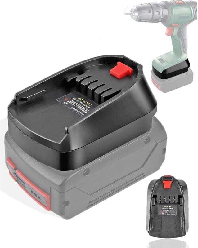 Akkuadapter BOSB18C für Bosch Professional 18V-Systemakkus. Kompatibel mit den GBA 18V-Akkus BAT609, BAT610, BAT618 und ...