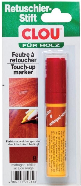 Clou Retuschierstift mahagoni rötlich Holzpaste & Holzkitt