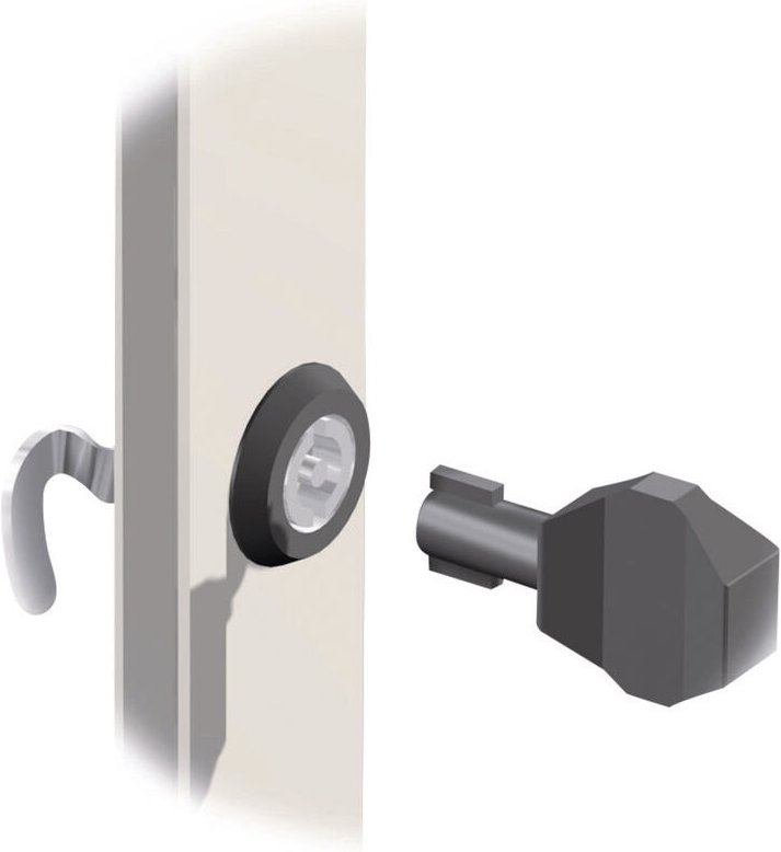 Mb 12235 Schaltschrankschlüssel Doppelbart Polyamid Schwarz 1 St. - Fibox