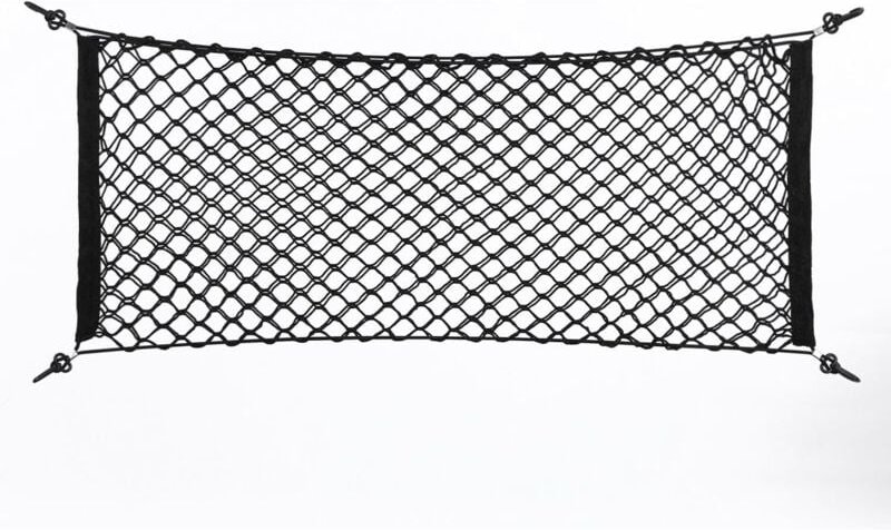 Auto-Aufbewahrungstasche hinten, Netz, Kofferraum-Aufbewahrungstasche, Netz, Gepäck, 90 x 40 cm, universell
