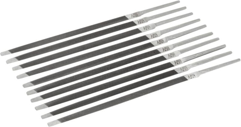 Bahco Sägefeile, doppelt, extraschlank, Halbschlichthieb, ohne Heft 125 mm