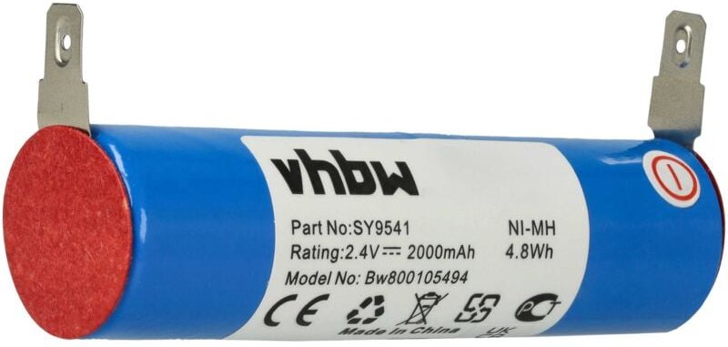 Vhbw - 1x Akku kompatibel mit Kenwood Grati FG-100, FG-200, FG-150, FG150, FG100, FG200 Käsereibe Käsemühle (2000 mAh, 2...