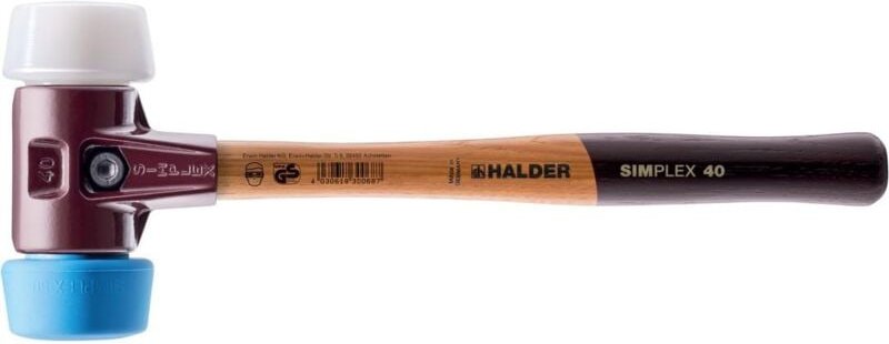 Simplex 3017.051 Schonhammer ergonomischer Griff, mittelhart, weich 680 g 330 mm 1 St. - Halder