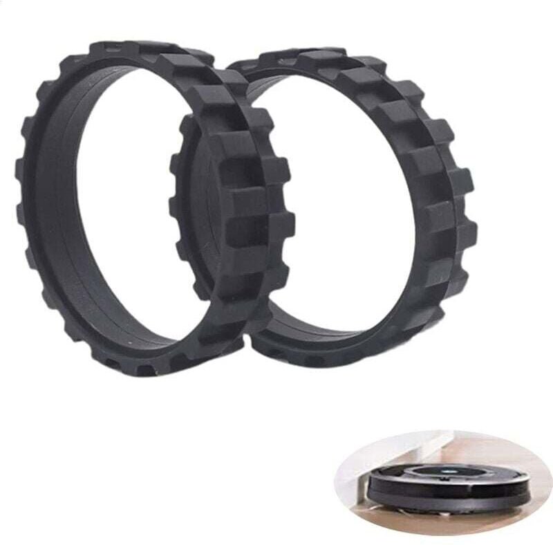 Pneus De Rechange Anti-Dérapant Pour Roomba Série 500 À 900 Facile À Installer 2 Paires