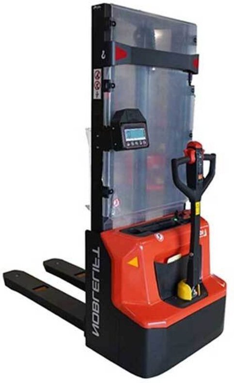 Elektrischer Wiegehubwagen mit Drucker Lithium-Akku - Hubhöhe 3514mm - Traglast 1.2T - PSE12N3600SCIMP