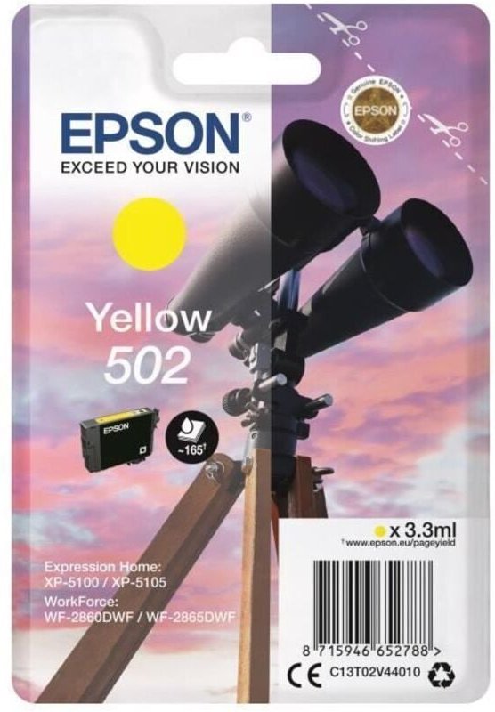 Epson Singlepack Yellow 502 Ink