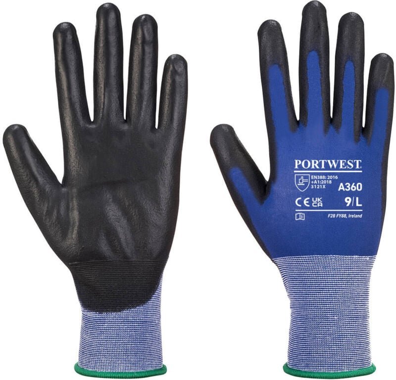 Senti-Flex-Handschuhe Blau/Schwarz 2XL – Größe 11