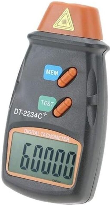 Digitaler Drehzahlmesser Professioneller digitaler Drehzahlmesser Drehzahlmessertester mit LCD-Anzeige Drehzahlmesser mi...