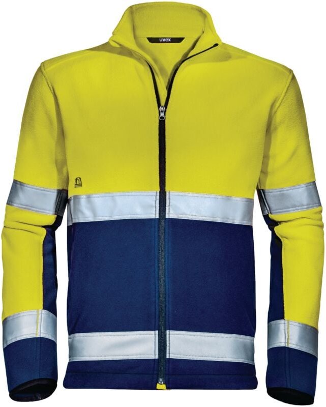 Uvex Suxxeed Construction Herren-Arbeitsjacke - Gelb/Blaue Männer Sicherheitsjacke: XXL