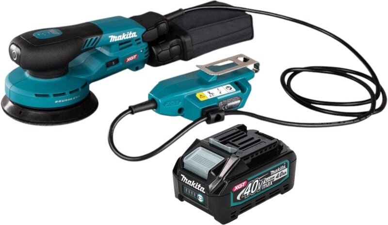 Makita BO 001 CGM1 Akku Exzenterschleifer 40 V max. 125 mm 5,0 mm Hub Brushless + 1x Akku 4,0 Ah - ohne Ladegerät