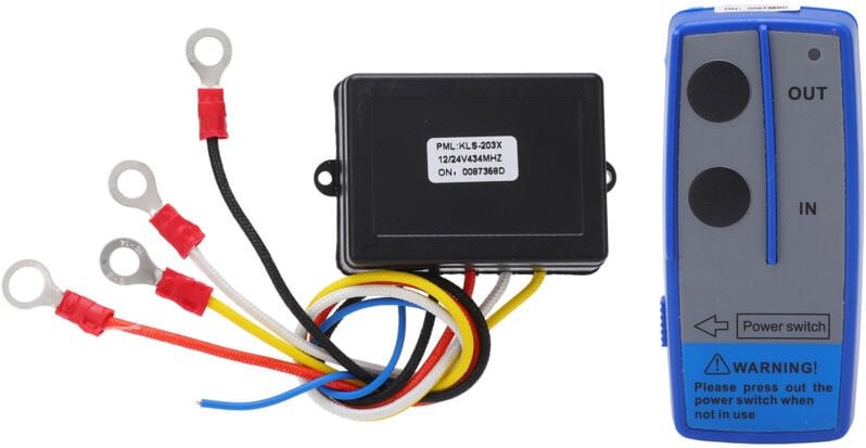434-MHz-Funkfernbedienungsset für Seilwinden, 12-V-/24-V-Empfänger, universeller Kombinationsschalter für PKW, LKW, ATV,...