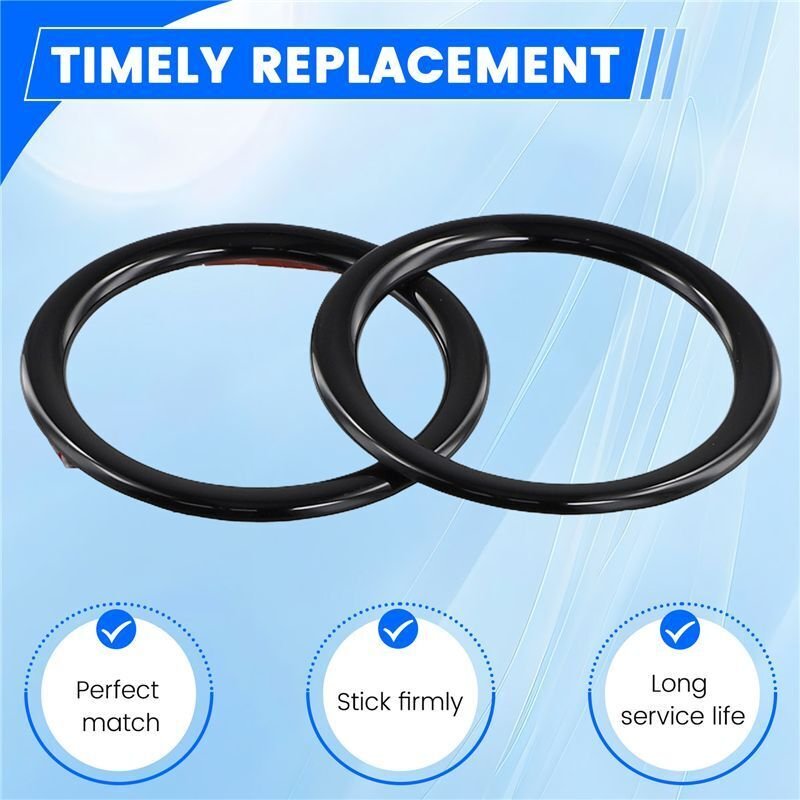 Auto GläNzend Schwarz Dashboard Seitlicher Oberer Luft Auslass GehäUse Auslass Rahmen Abdeckung HüLle Trim für Vezel HR-...